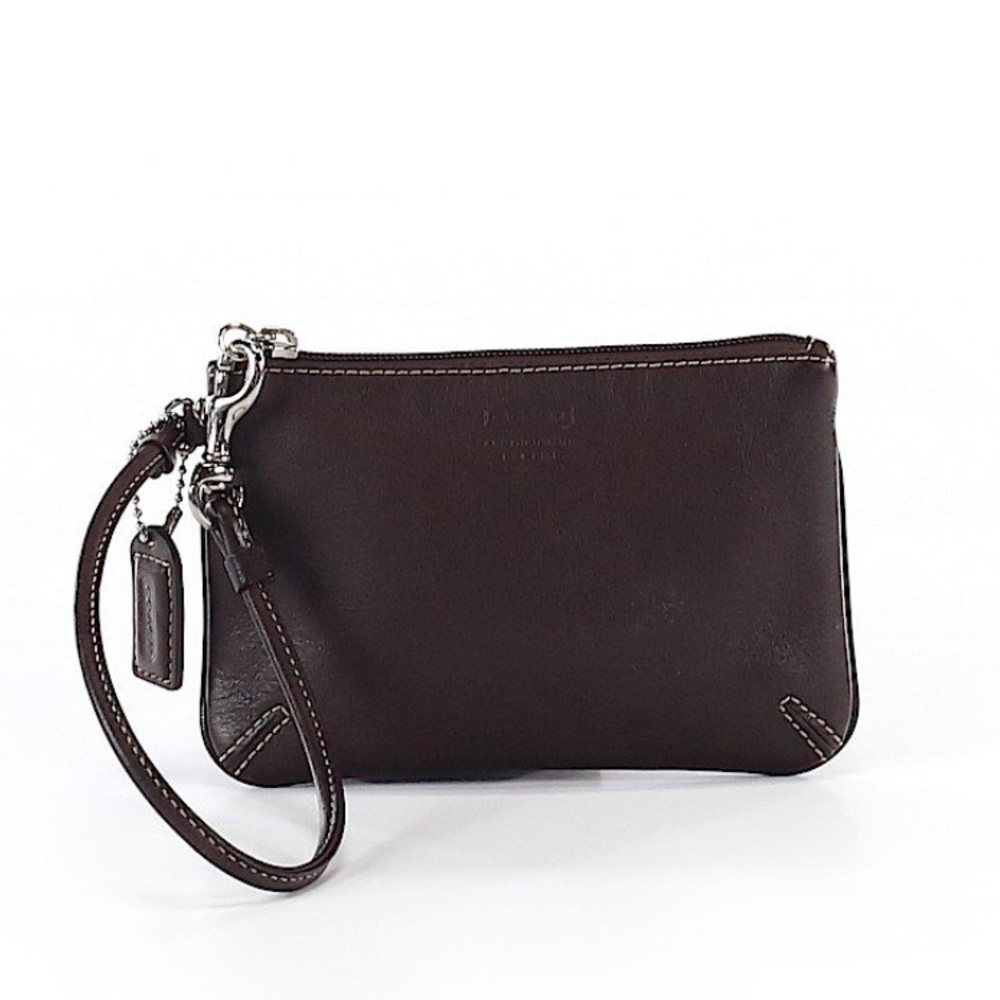Coach leather wristlet